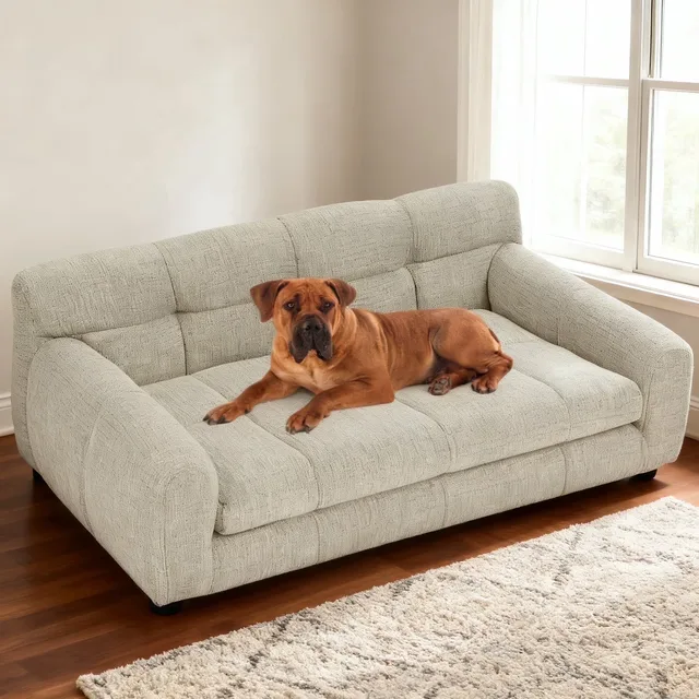 Pet Bed 38" 28.5" beige