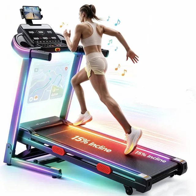 Electric Treadmill 300 lbs 3.9hp 17"