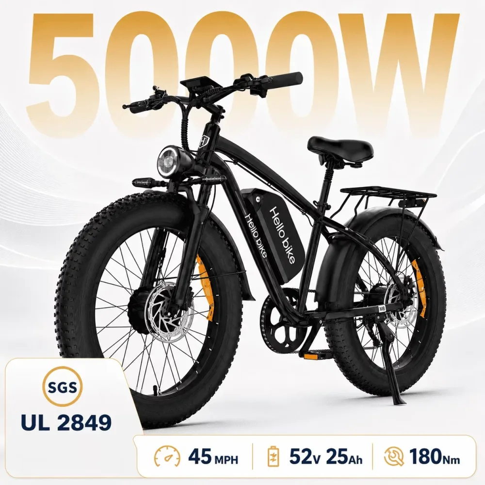 Electric Bike 52v 5000w 26"
