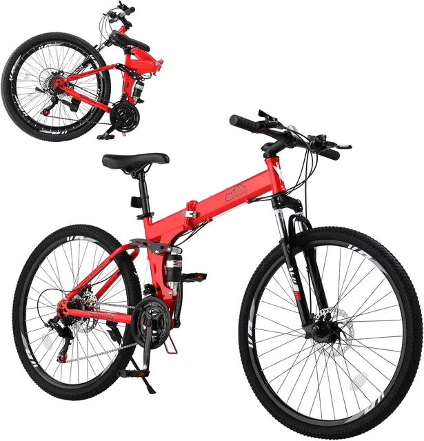 Mountain Bike 26 inch folding red