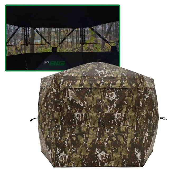 Ground Blind adjustable heavy-duty black