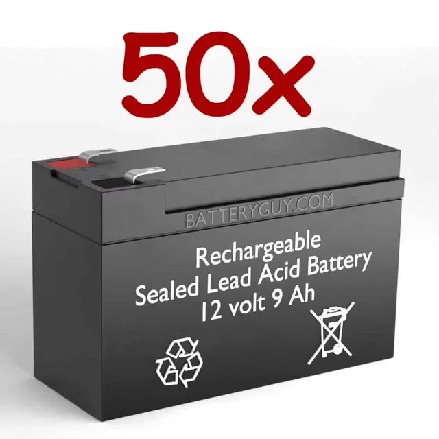 Battery 50 pack rechargeable 3.70 "