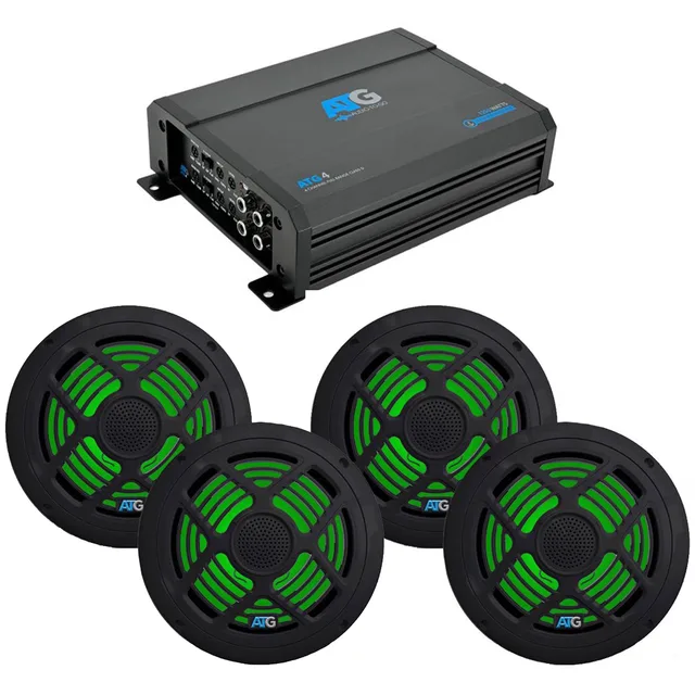 Marine Audio 4 channel 8" led