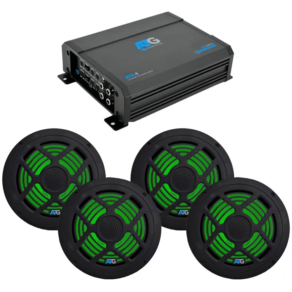 Marine Audio 4 channel 8" led