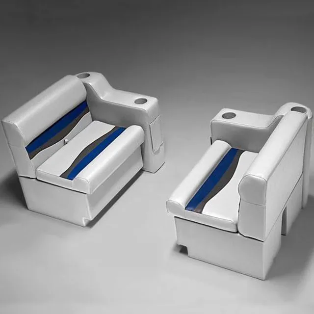 Pontoon Boat gray blue 32 oz