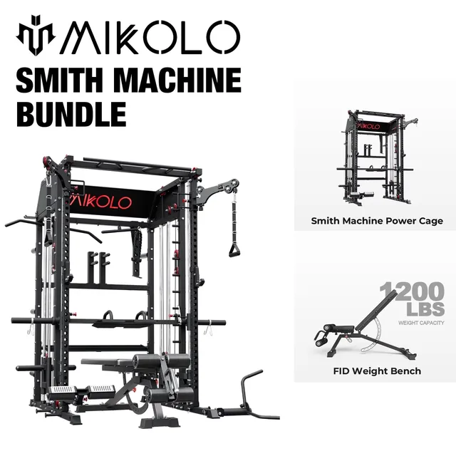 Smith Machine black 2mm 2200 lbs