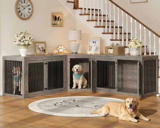Dog Crate 128" grey 220 pounds