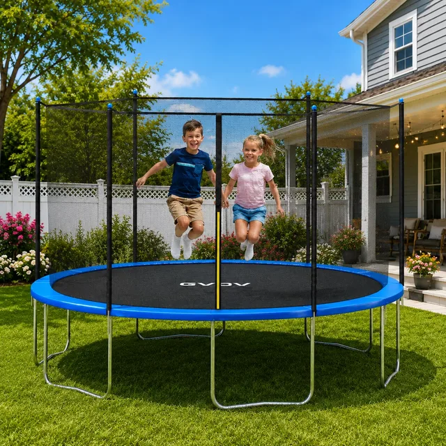 Trampoline Backyard 14' blue 14ft