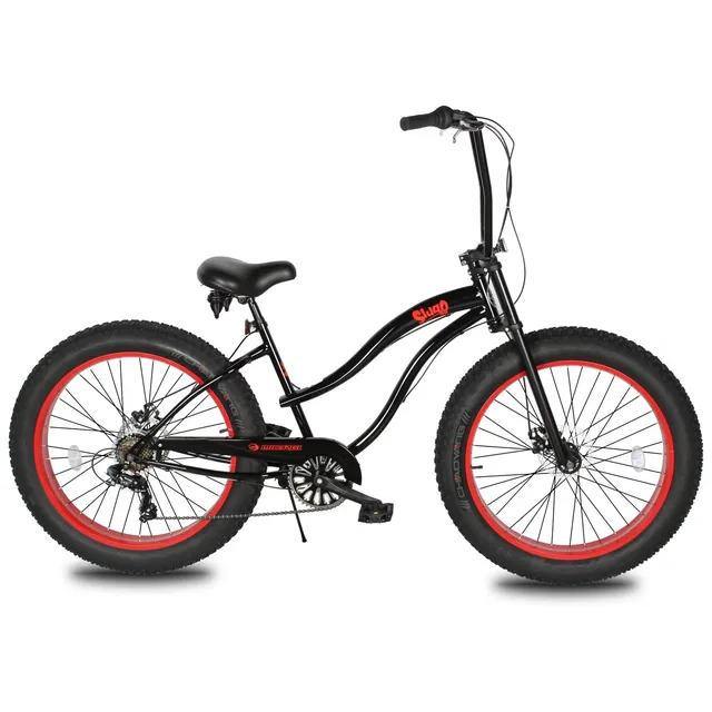 Cruiser Bike red 26" 4.0"