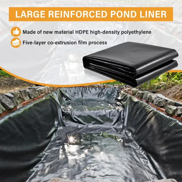 Pond Liner 40 ft black 0.3mm