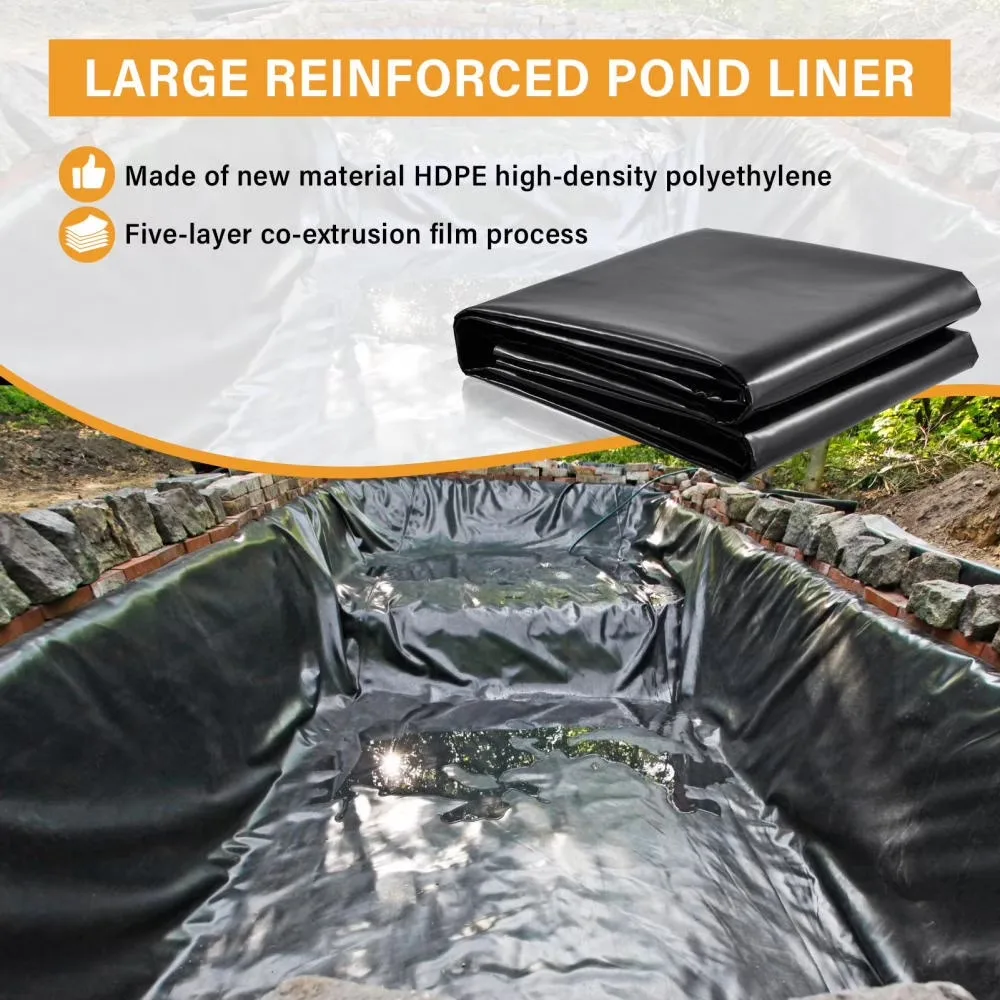 Pond Liner 40 ft black 0.3mm