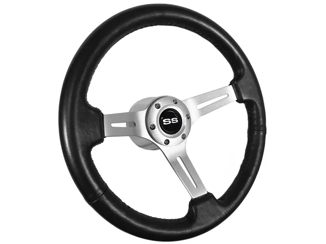 Wrapped Steering black silver 2.5"