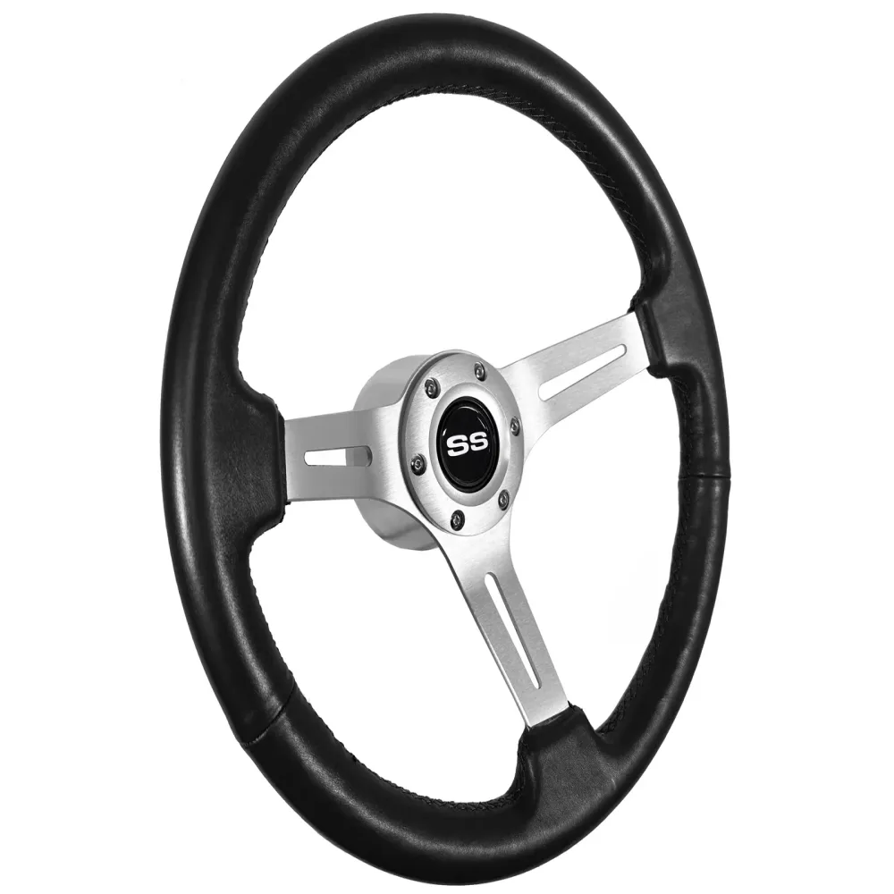 Wrapped Steering black silver 2.5"
