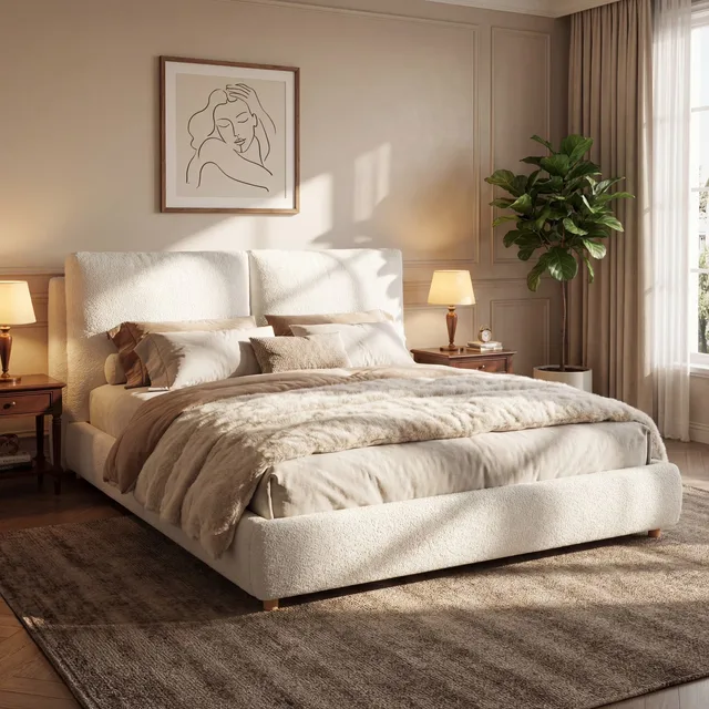 Bed Frame white 6.00" 12.00"