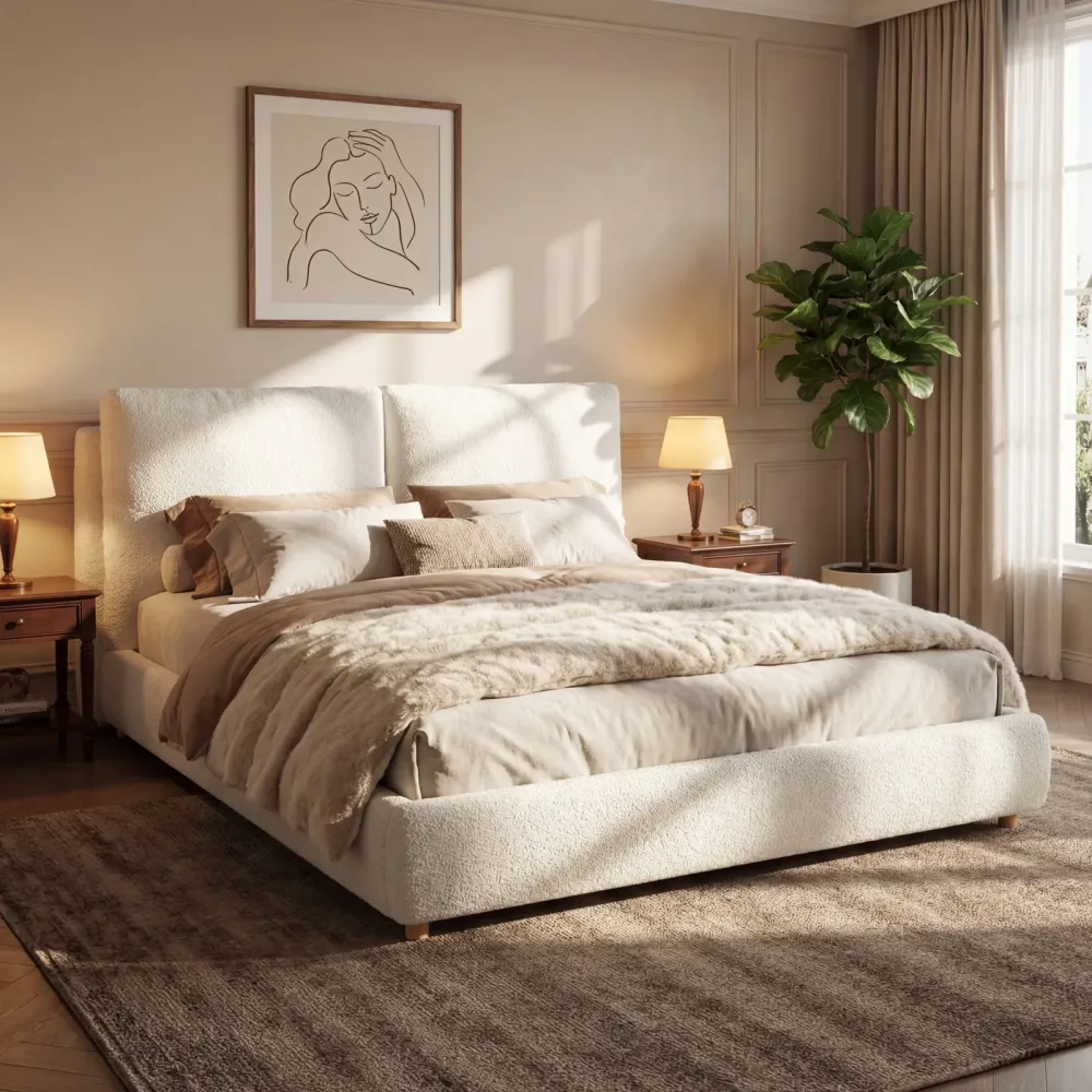 Bed Frame white 6.00" 12.00"