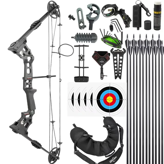 Compound Bow 20-70 lbs black 20-70 lb