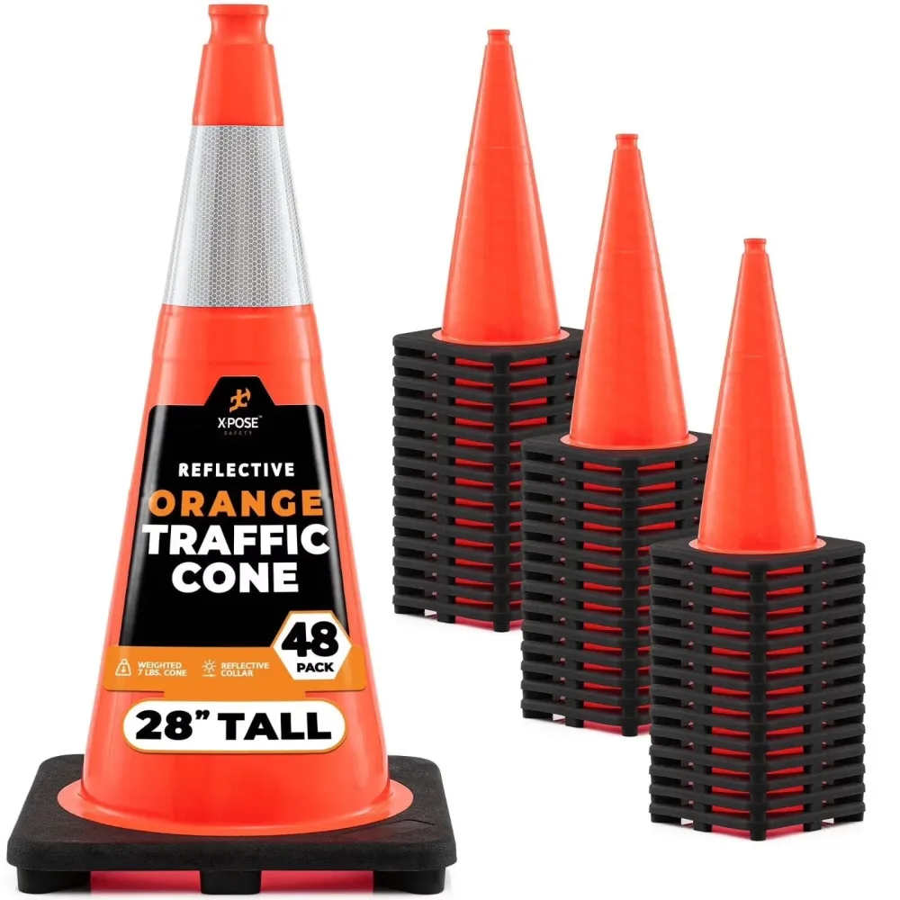 Safety Cone 28 inch 6" 28"