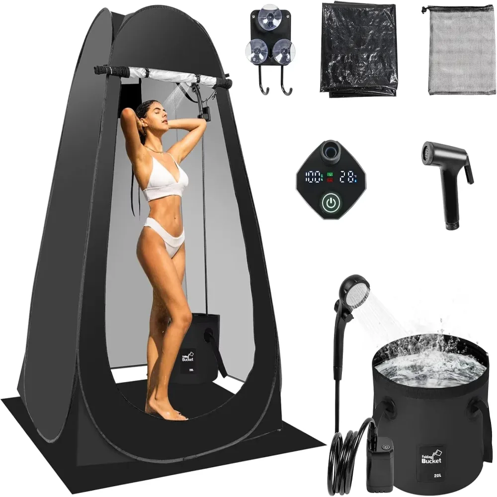 Shower Tent portable rechargeable 2"