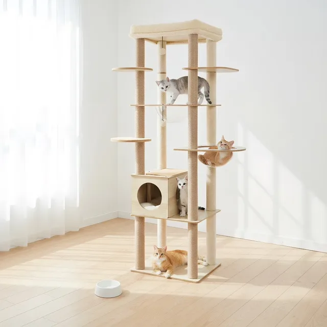 Furniture & Enrichment 71" beige 21.2"