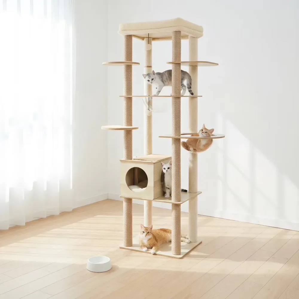 Furniture & Enrichment 71" beige 21.2"