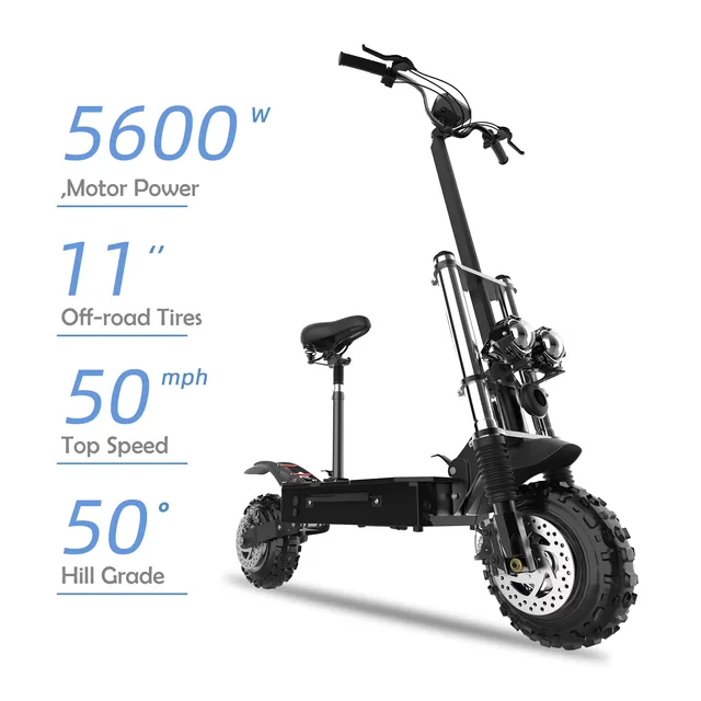 Electric Scooter 11" 72v 5600w