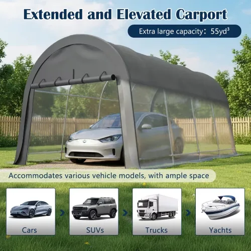 Carport portable waterproof 168.36lbs