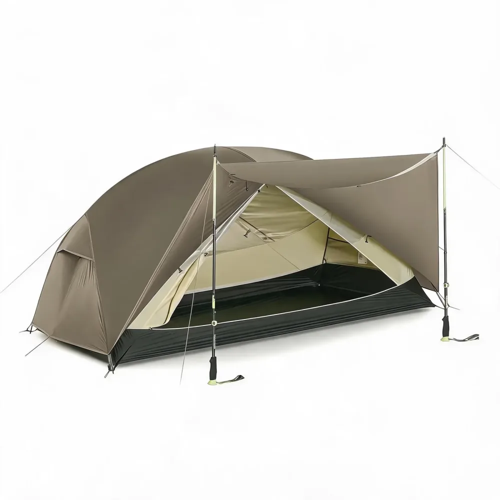 Lightweight Backpacking 2 person waterproof brown