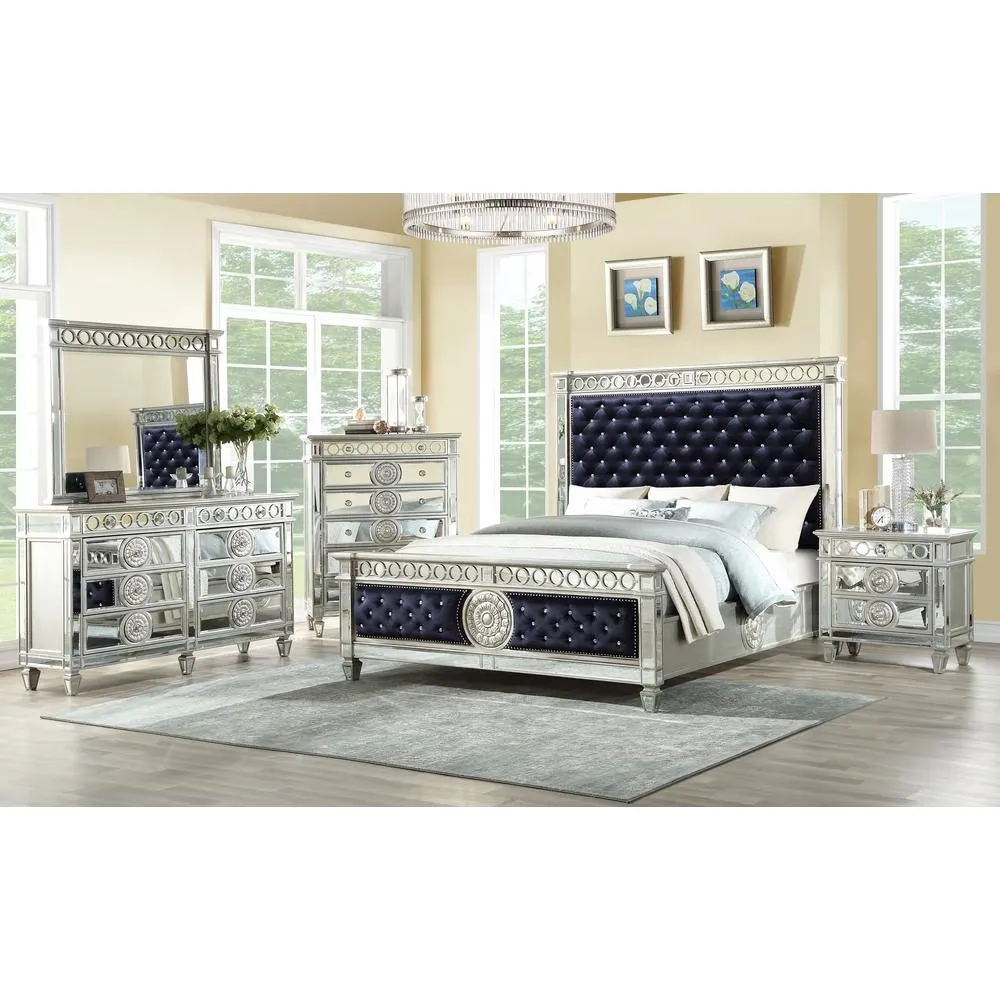 Queen Bed black 90" 68"