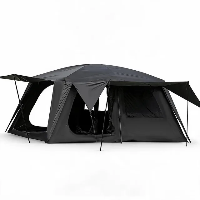 Camping Tent 4-6 person waterproof black