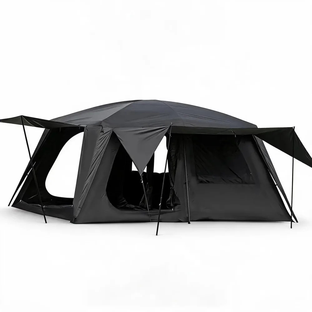 Camping Tent 4-6 person waterproof black