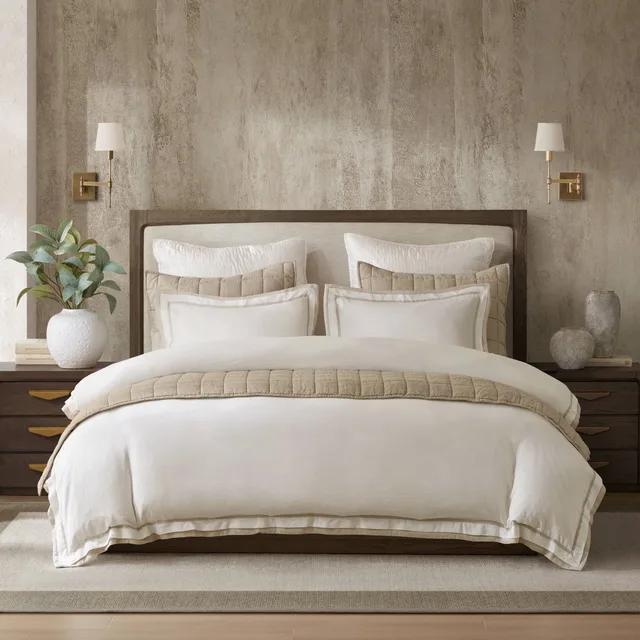 Duvet Cover white beige 108"