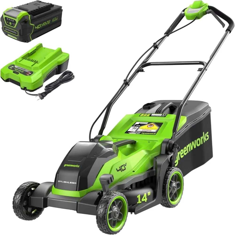 Cordless Lawn 40v 16inch 14 in
