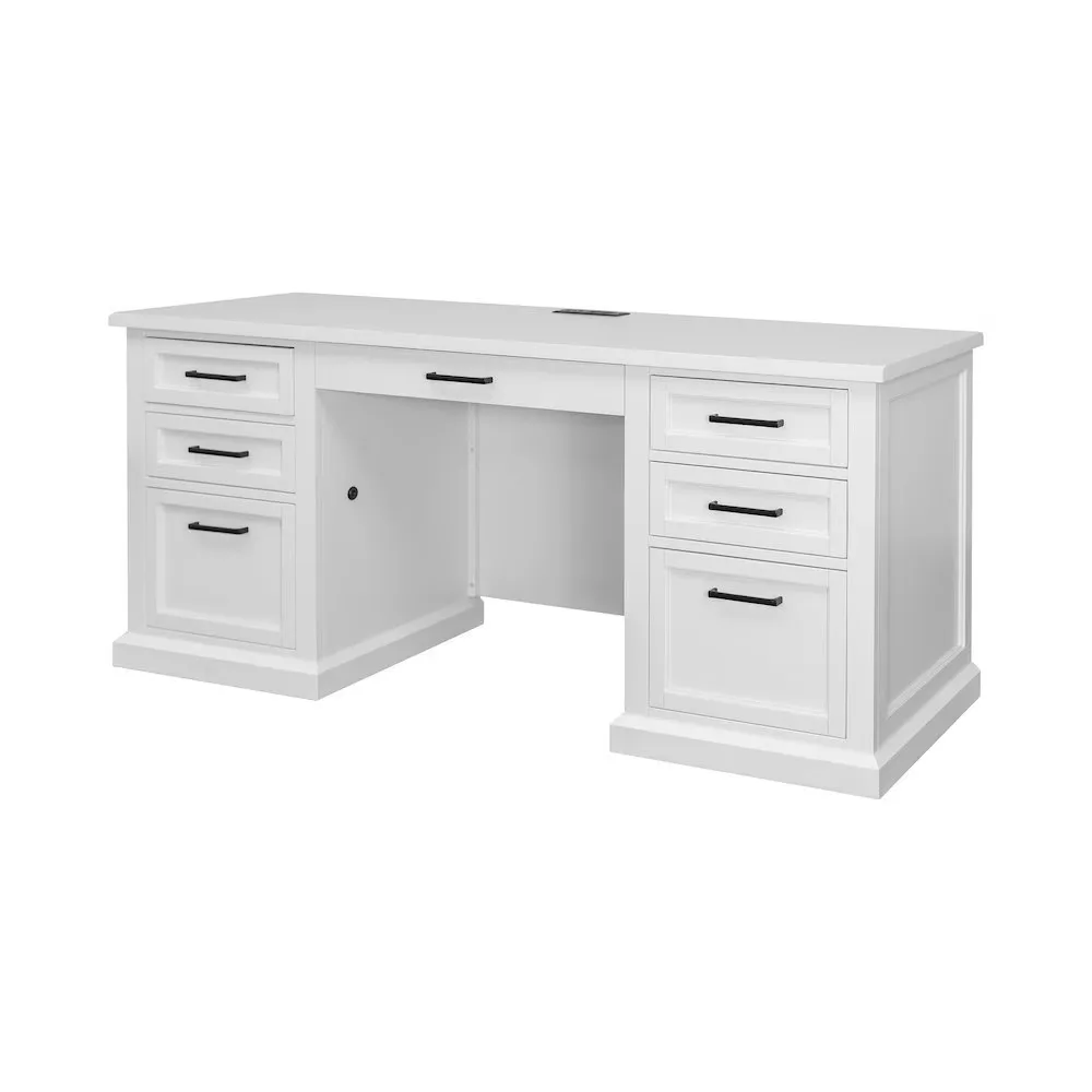 Desk locking white 68"