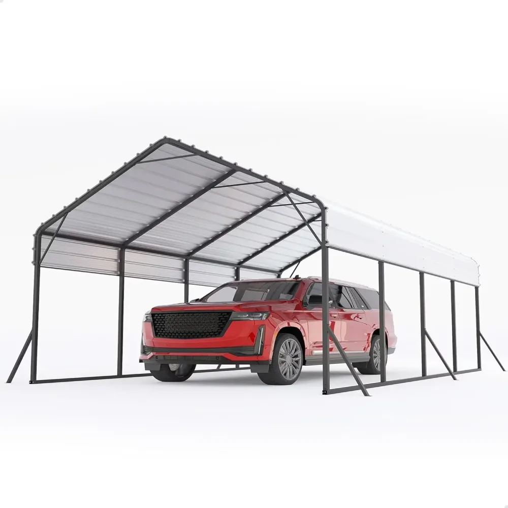 Steel Carport heavy-duty 2 in 13 ft