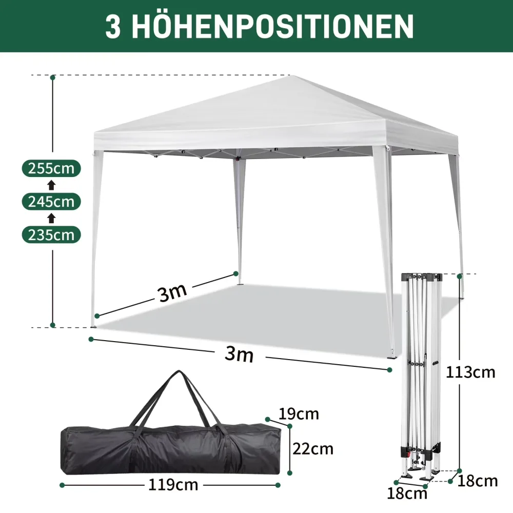 Canopy Tent waterproof white folding