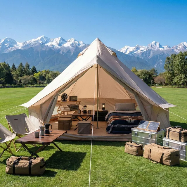 Bell Tent 9.8 ft 4 people waterproof