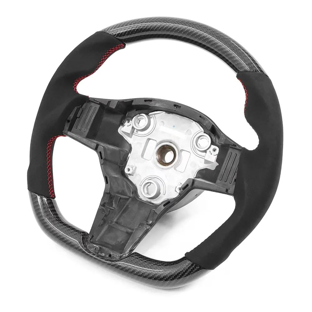 Motorsports Steering red black