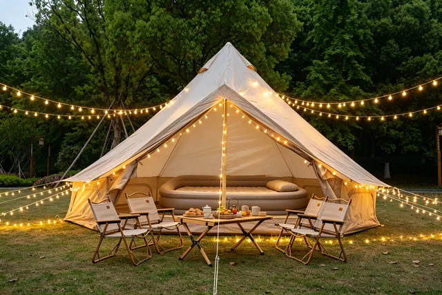 Bell Tent 9.8ft 3-4 people beige