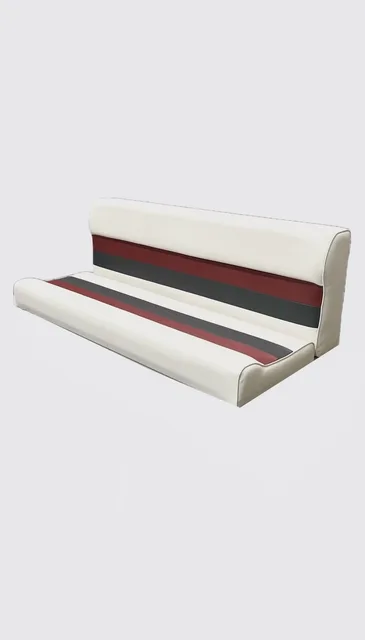 Bench Seat 55" white red
