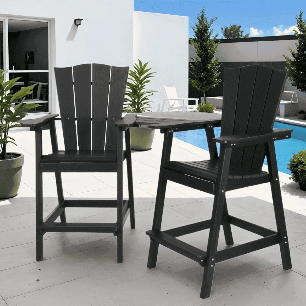 Patio Furniture black 28.74" 28.07"
