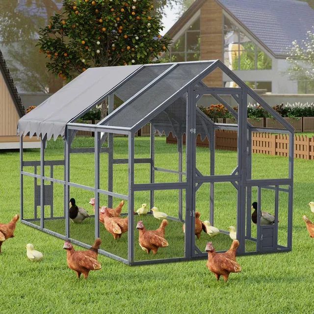 Chicken Coop 110" waterproof grey