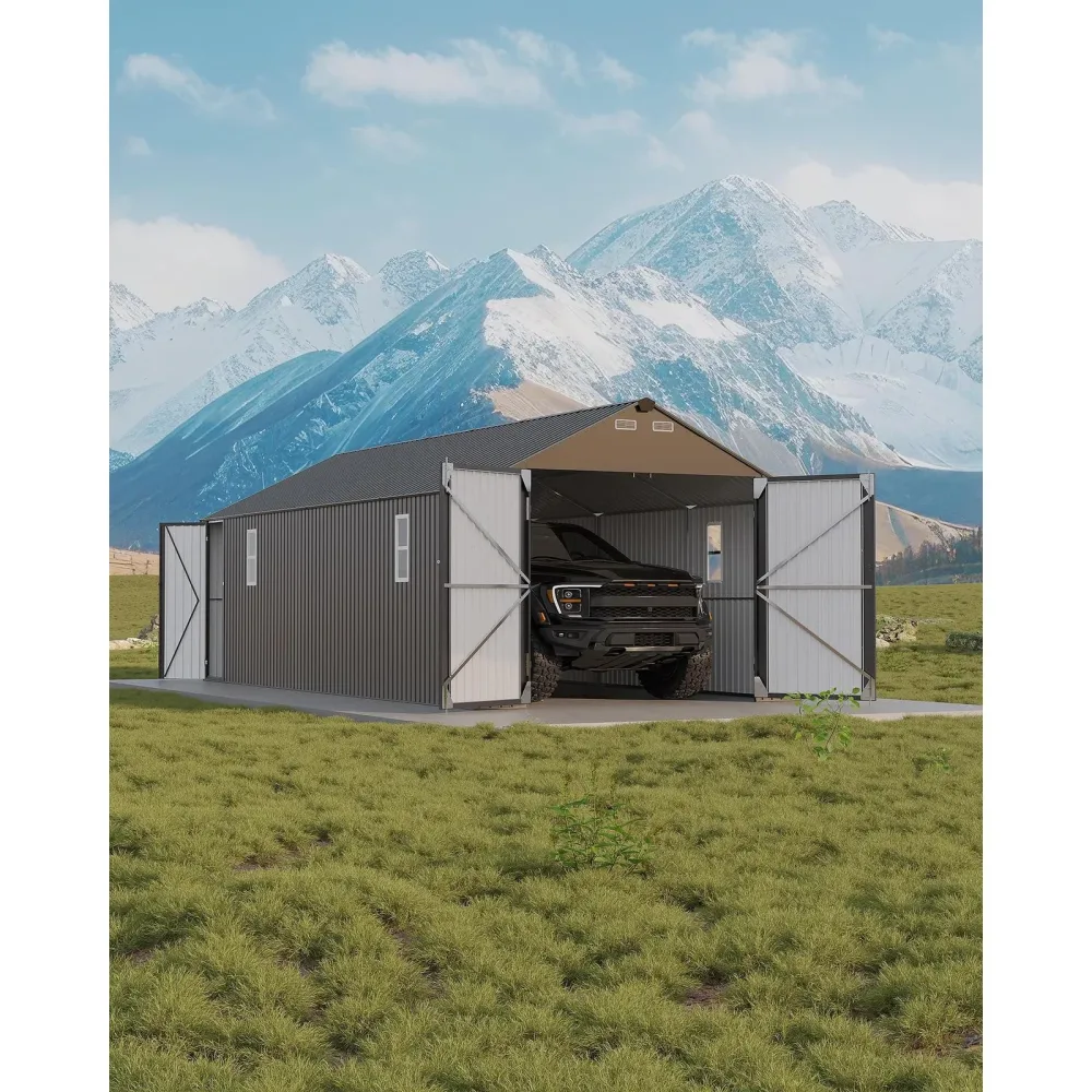 Metal Carport 25ft grey 298'