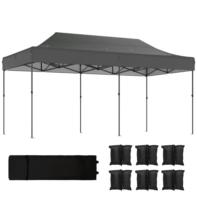 Canopy Tent 20 ft portable gray