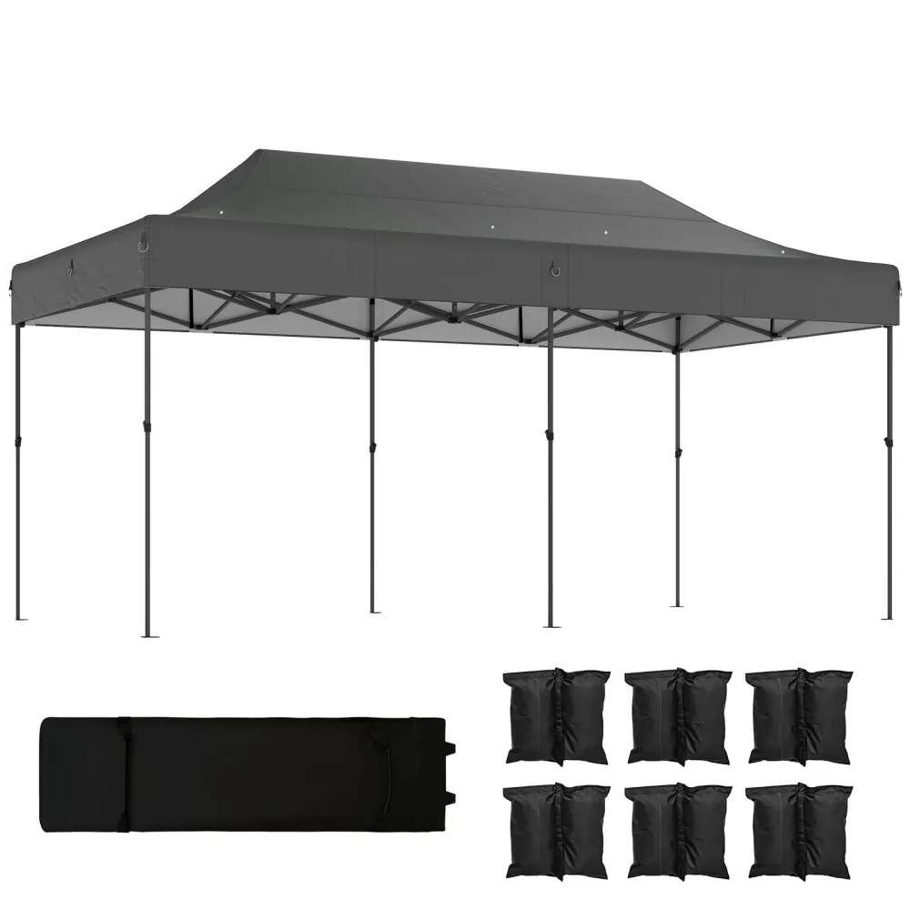 Canopy Tent 20 ft portable gray