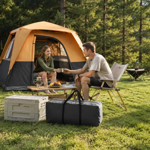Camping Tent 6 person orange 3000mm