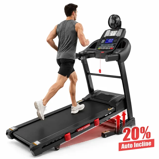 Treadmill 5.1hp foldable 400 lb