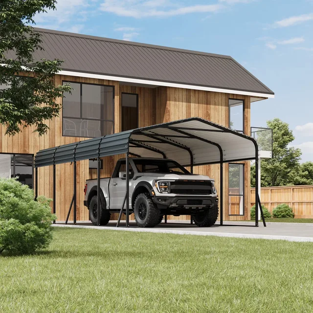 Metal Carport 20 ft 235" 180"