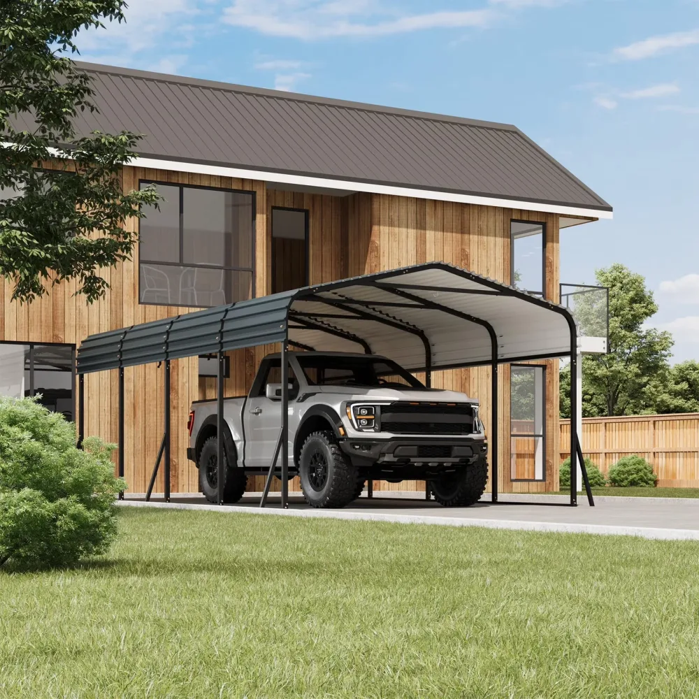 Metal Carport 20 ft 235" 180"
