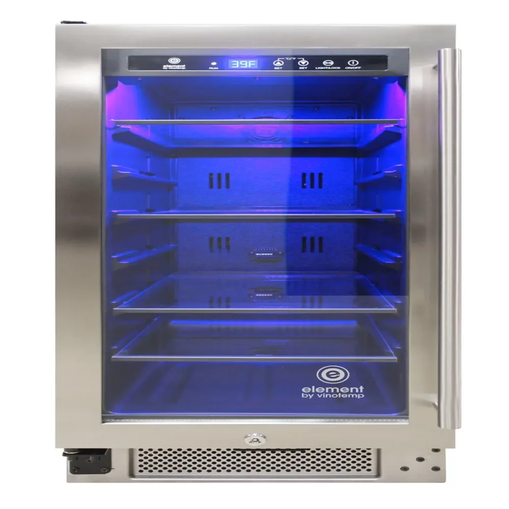 Beverage Cooler 12 oz led blue