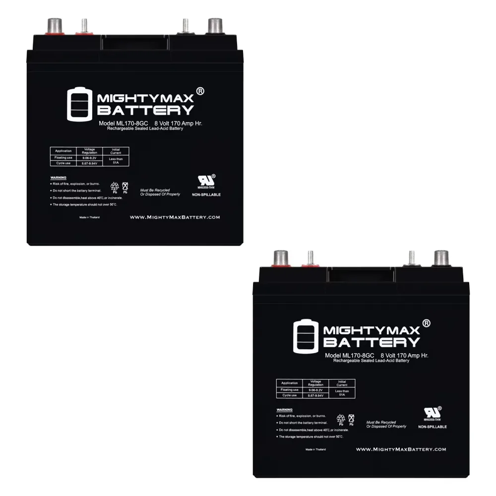 Battery 8v 2 pack 8 volt